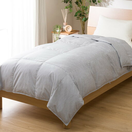 ニトリの洗えるダウンケット 羽毛肌掛けふとん ダブル(NT i GYプレーンD)   【1年保証】(布団・寝具)