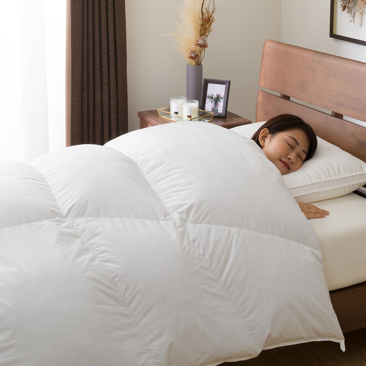 羽毛掛け布団　セミダブル (UL n SD)  【・玄関先迄納品】 【1年保証】