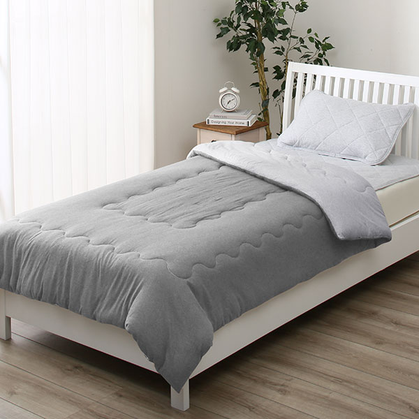 肌ふとん　シングル(ナチュラルコットンV GY S)   【1年保証】