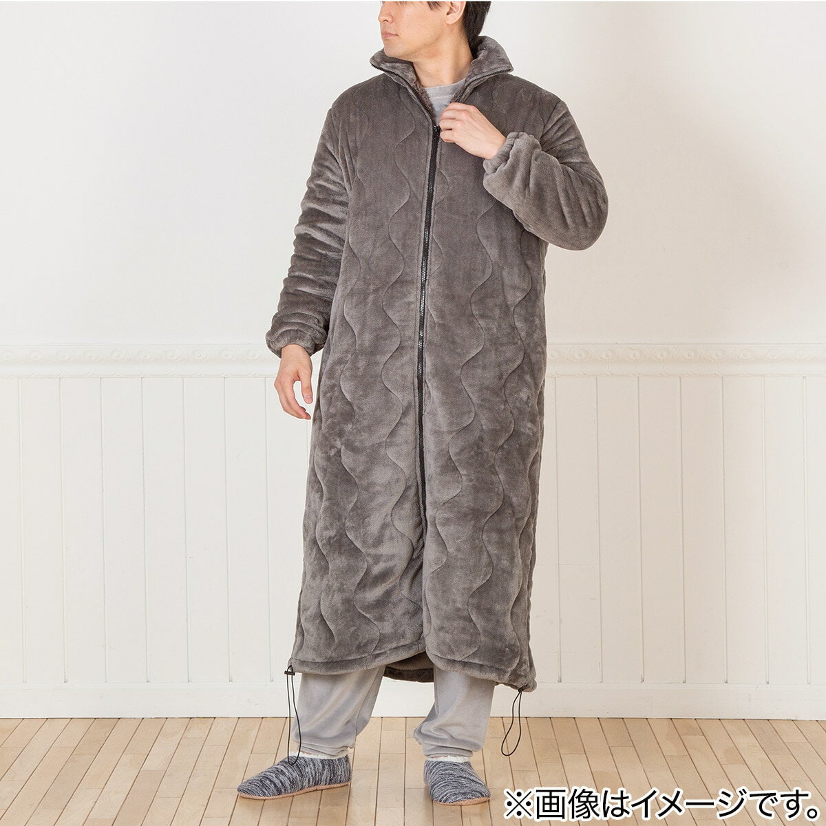 中綿入り着る毛布 ロング丈 (NウォームWSP M) 【1年保証 中綿入り着る毛布 ロング丈 (NウォームWSP M) 【1年保証