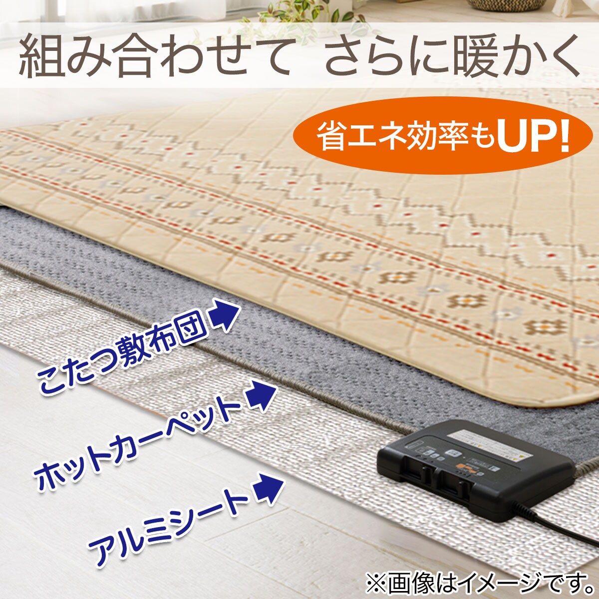 こたつ敷ふとん　大判(SH2204 GY) ニトリ 【玄関先迄納品】 〔合計金額11000円以上送料無料対象商品〕