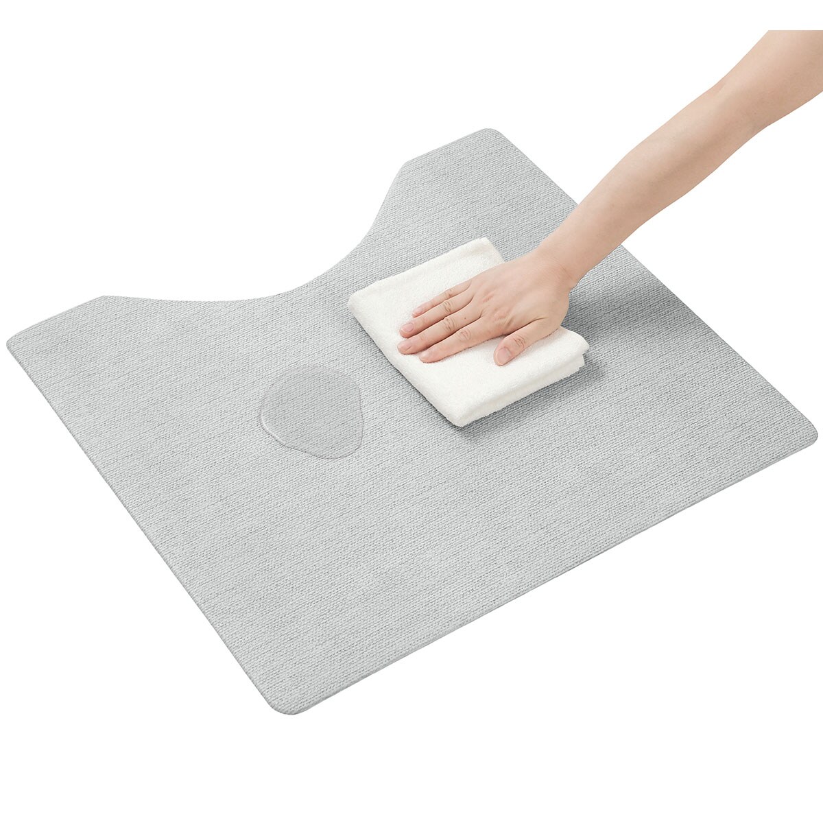 拭けるトイレマット(ミックスLGY JQ11)