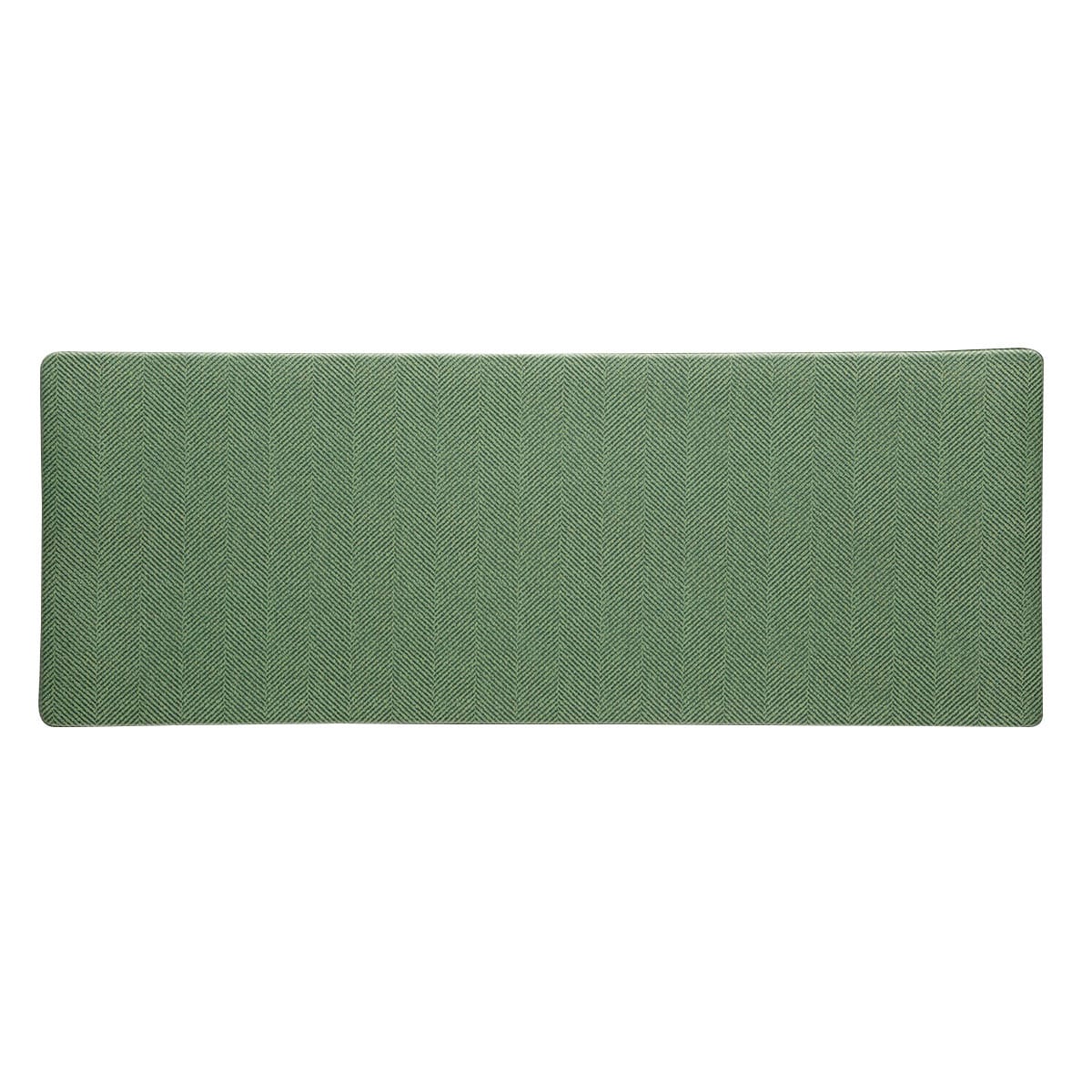 拭けるキッチン用クッションフロアマット(PVC ヘリンボーンGR45X180)