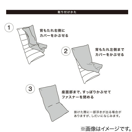 座椅子 Nライン・LC-B03専用カバー(LC-B03 NV)   【1年保証】