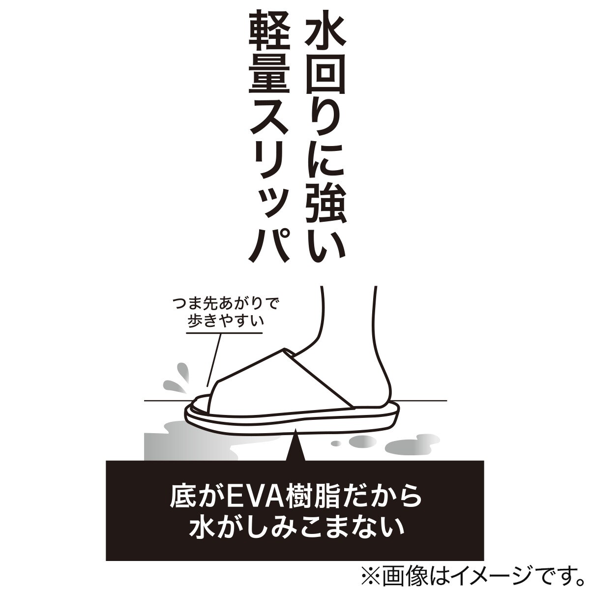 スリッパ(EVAソコ YE M) 【玄関先迄納品】 ニトリ