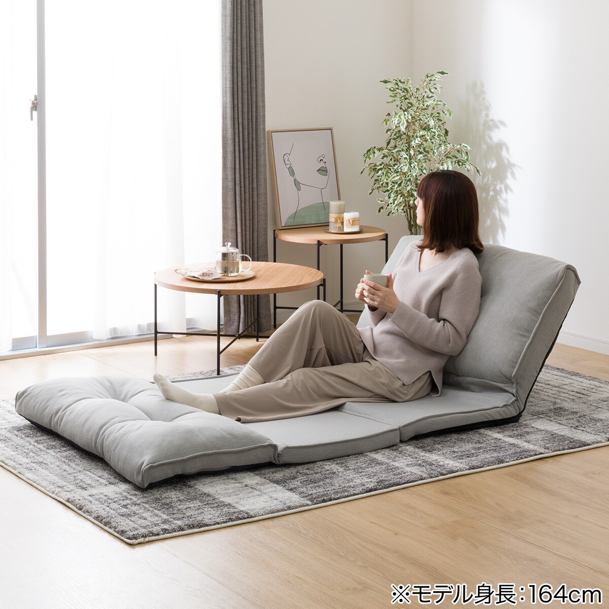 カジュアルソファ (CS-N02KID GY)