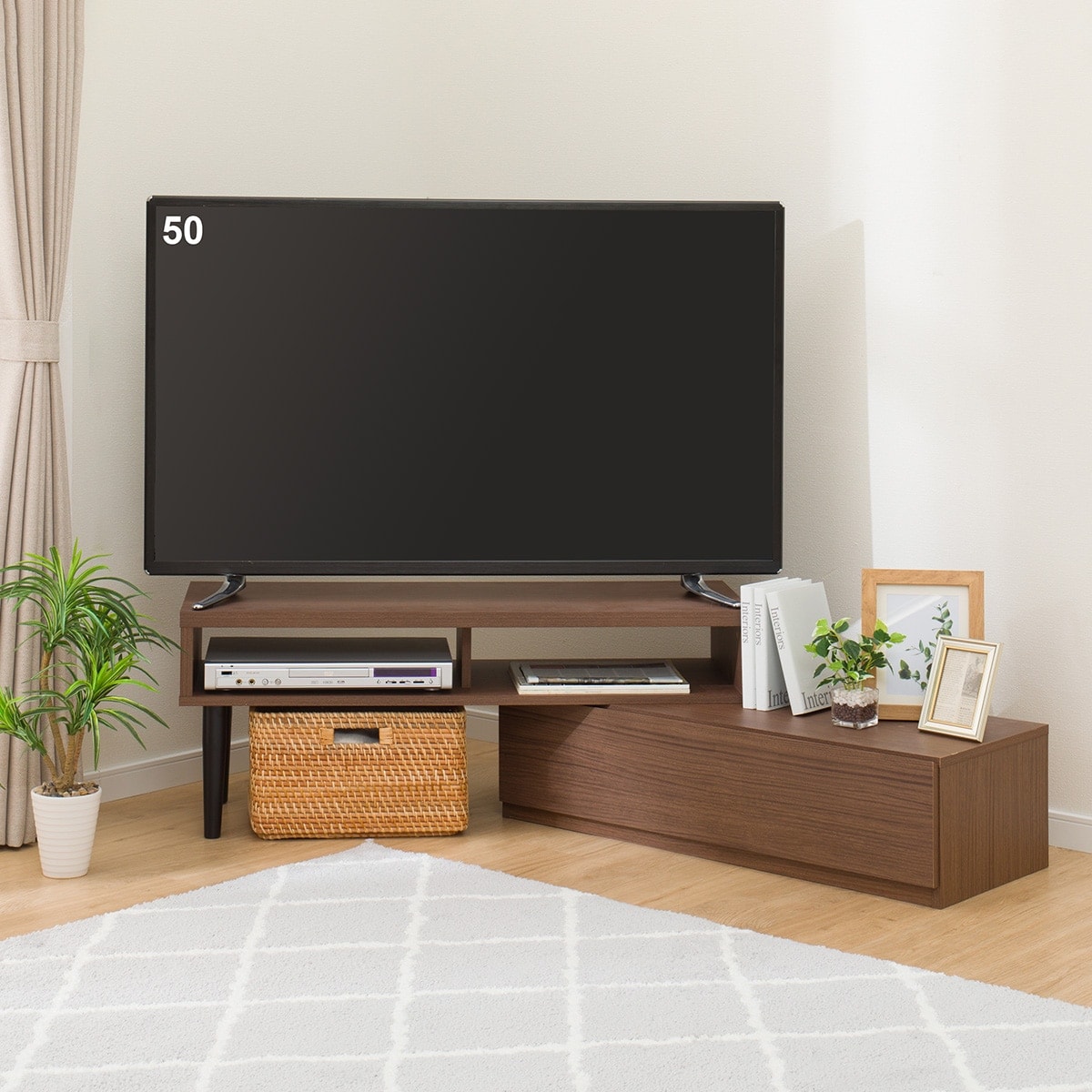 ローボード (GA101 EX100 MBR) ニトリ 【玄関先迄納品】