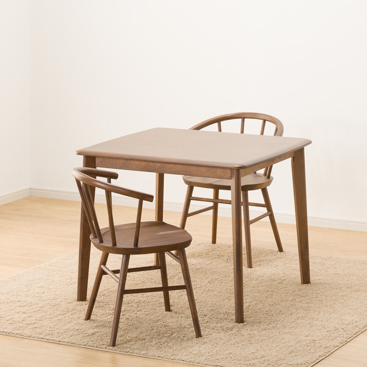 ダイニングテーブル3点セット (NコレクションT-01 90 MBR/C-53 MBR)  【配送員設置商品】 【5年保証】