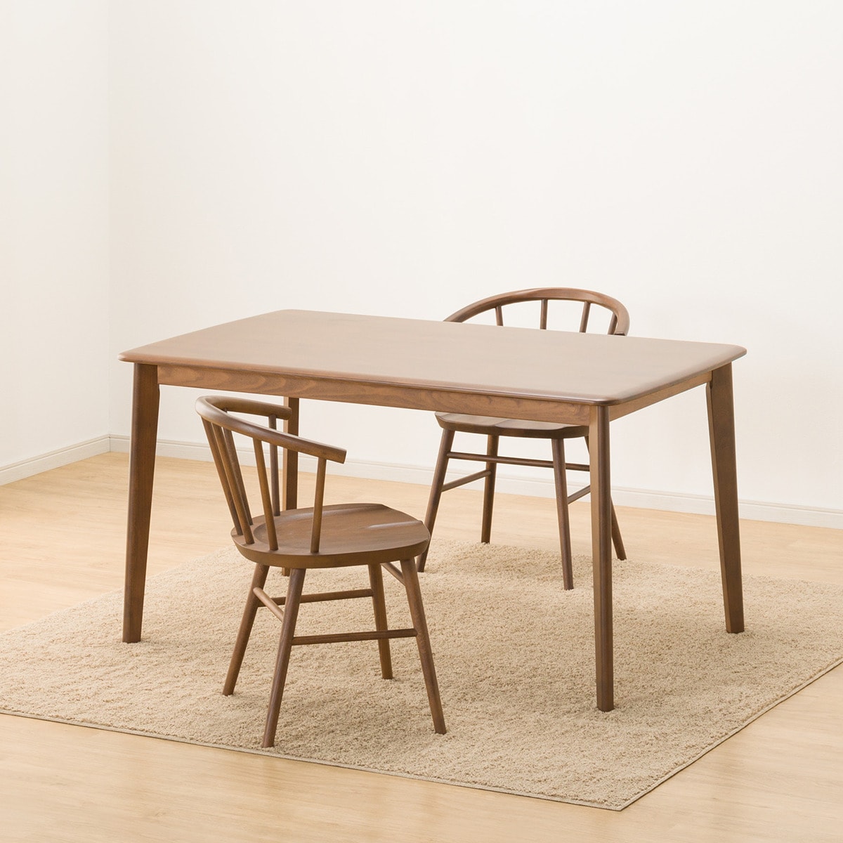 ダイニングテーブル3点セット (NコレクションT-01 135 MBR/C-53 MBR)  【配送員設置商品】 【5年保証】