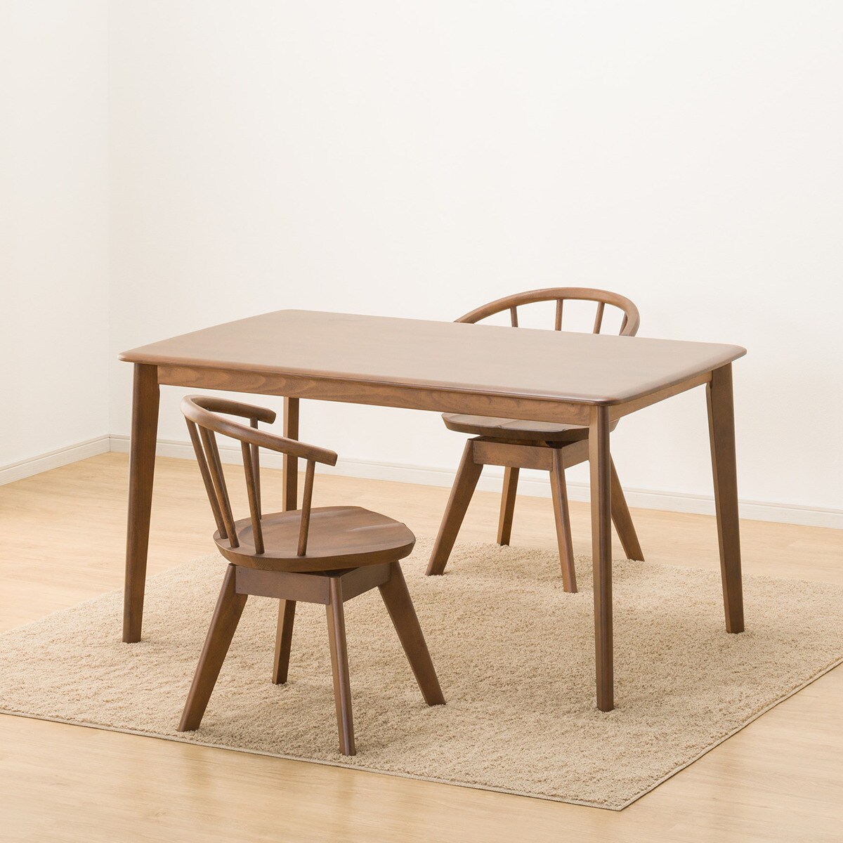 ダイニングテーブル3点セット (NコレクションT-01 135 MBR/C-53S MBR)  【配送員設置商品】 【5年保証】