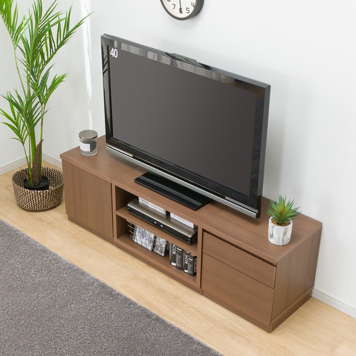 ローボードTU01セット(ローボード60/サイドBOX 40扉/サイドBOX 40引出し)