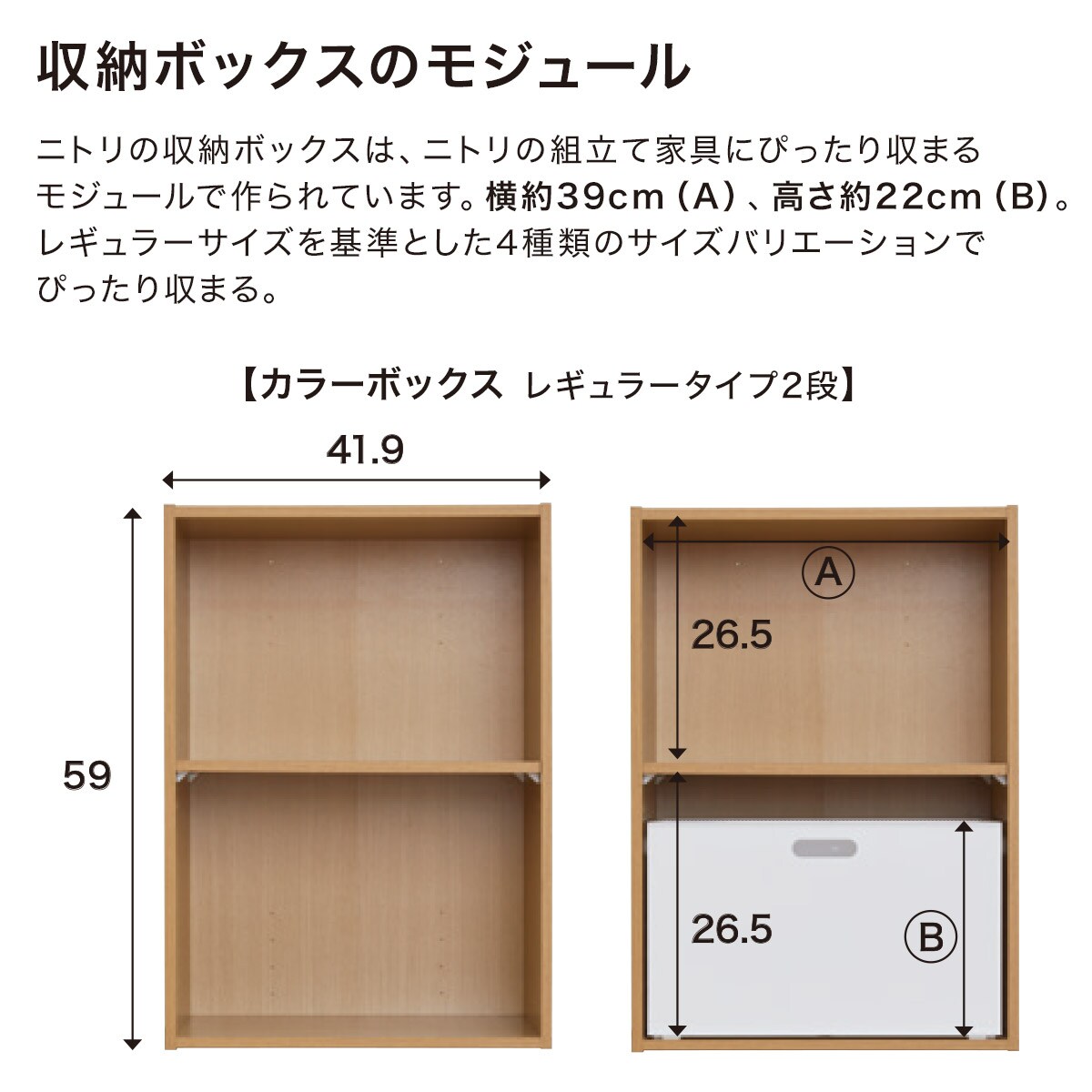 〔幅38×奥行27×高さ24cm〕バスケット　ムスカ(レギュラー) ニトリ 【玄関先迄納品】 〔合計金額11000円以上送料無料対象商品〕