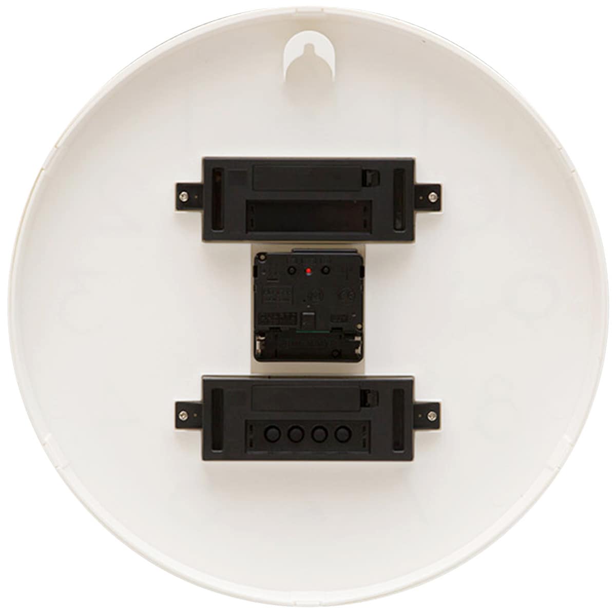 電波 夜間停止秒針 日付・曜日・温湿度デジタル表示 掛け時計 (ラテーセ RST ホワイト)