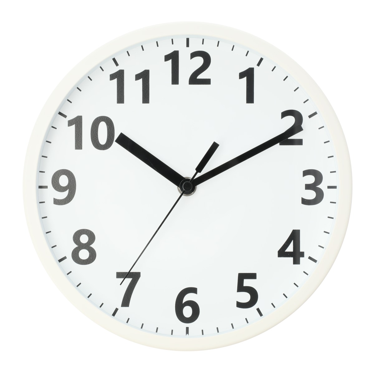ステップ秒針 掛け時計 クレア23ST-WH ホワイト ニトリ 【玄関先迄納品】