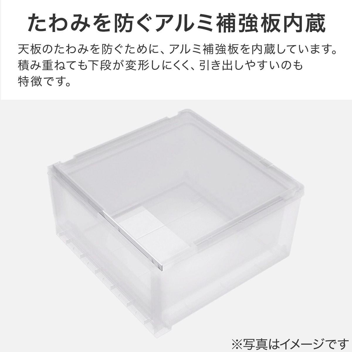 収納ケース フィッツケース 奥行40cm(幅30 FC40-30 クリア)