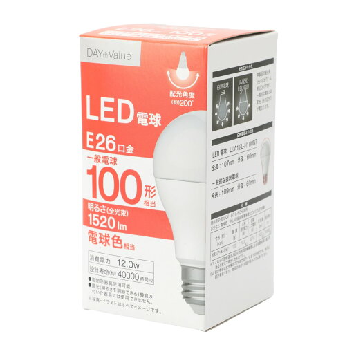 LED電球 E26口金 100W相当 電球色(LDA12L-H100NT)   【1年保証】