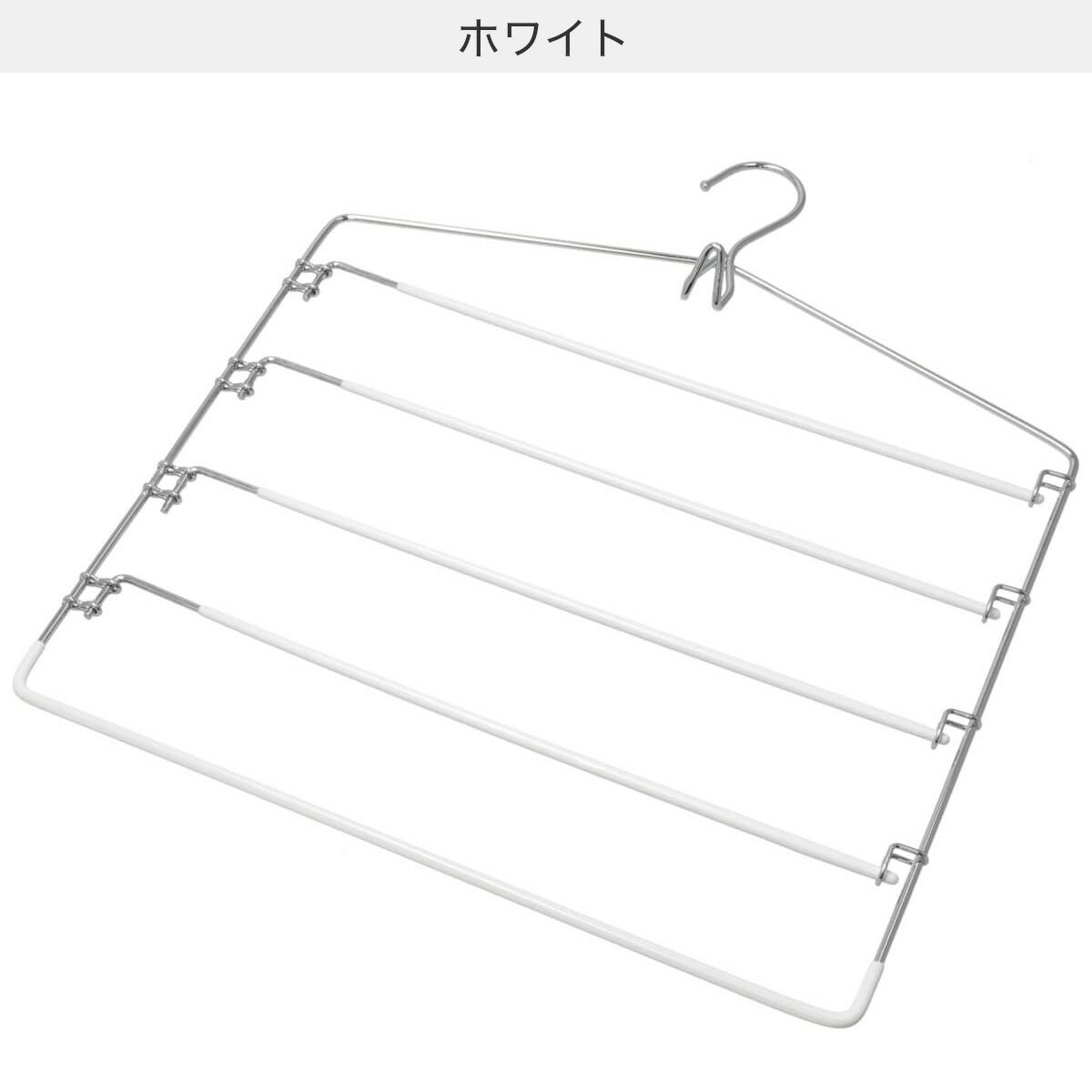 すべりにくいスカートズボン5段ハンガー(ラミー 幅40.2cm)　【玄関先迄納品】 ニトリ