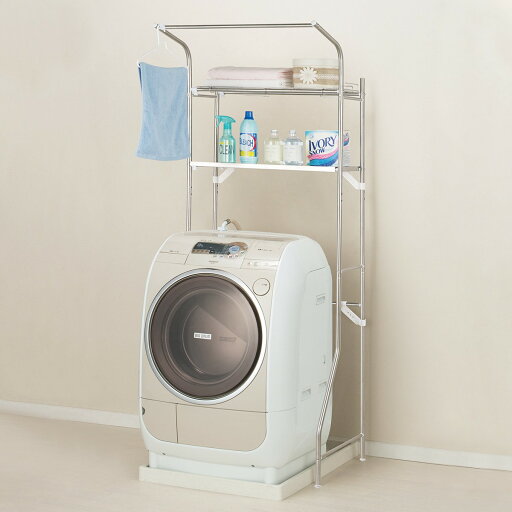 ニトリのステンレス洗濯機ラック(SR6797SUS)   【1年保証】(ランドリー・バス・トイレ用品)