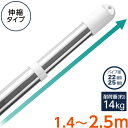 ステンレス巻き伸縮物干し竿(約1.4〜2.5m) ニトリ 【玄関先迄納品】 夏の感謝祭期間限定価格:9/24まで