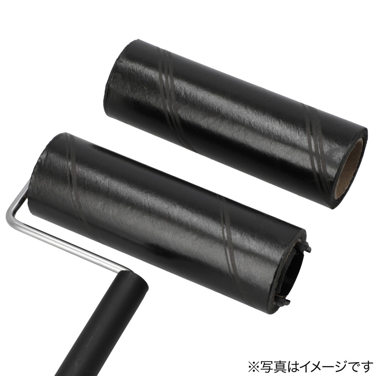 スペアテープ2本入(ななめカット・強粘着 ブラック)