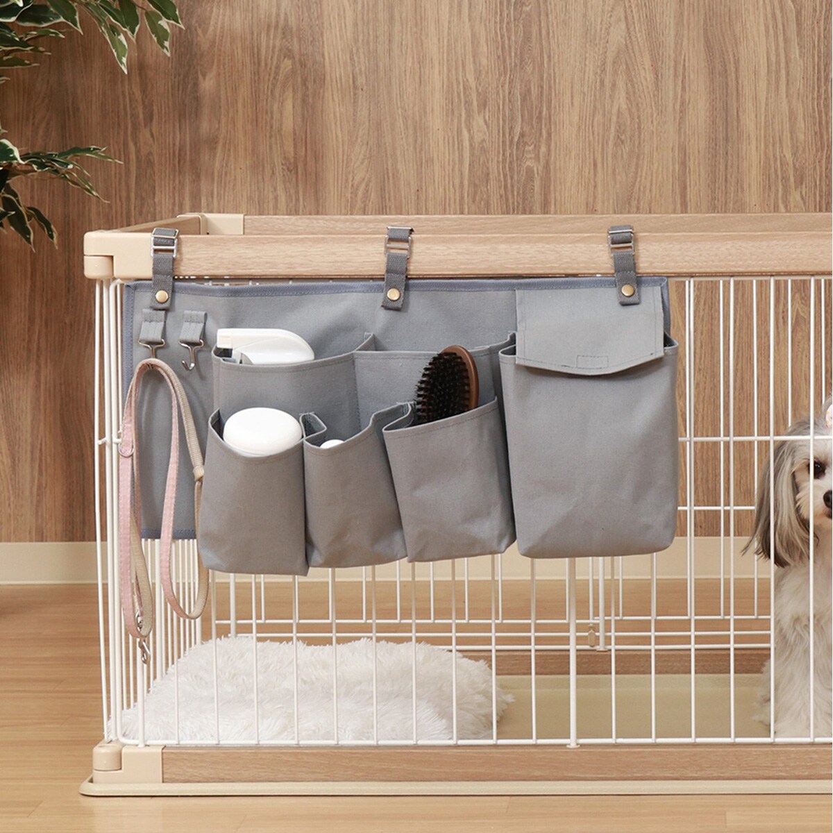 ペットケージ用収納ポーチ(グレー)