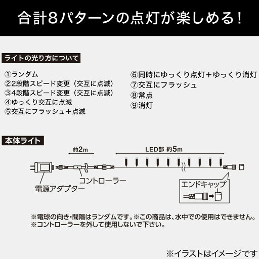 LEDライト(100球 ブルーホワイト iTK)   【1年保証】