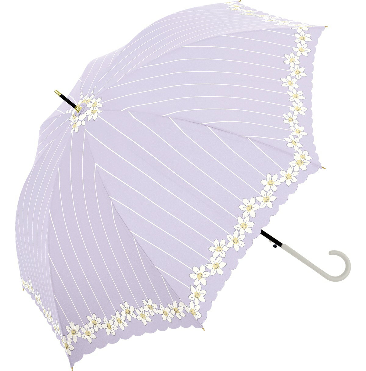 長傘 (レインリリィ ラベンダー 60cm) ニトリ 【玄関先迄納品】のサムネイル