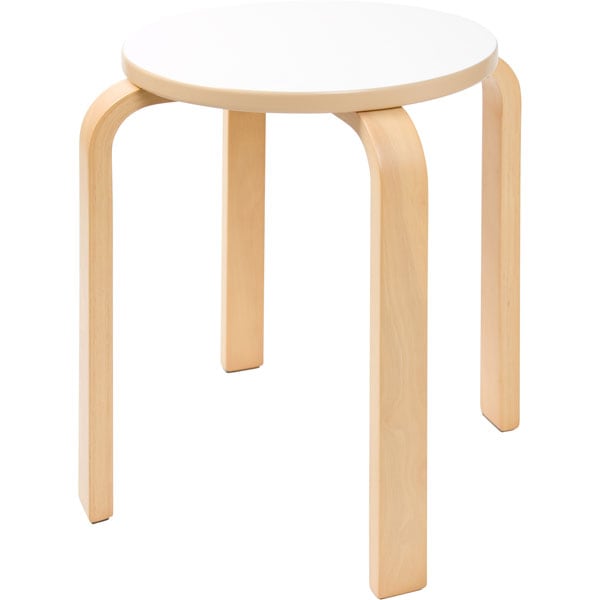 北欧風 木製スツール(セロ ホワイト)