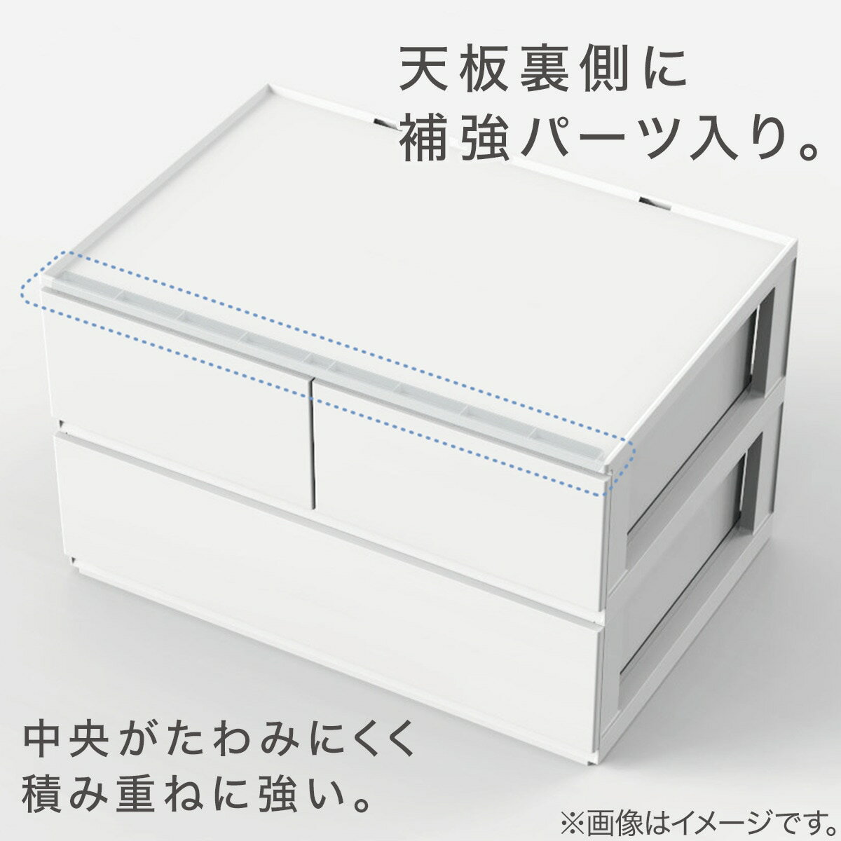 【期間限定価格：08/10〜09/05】 [幅19.2cm] 引出し Nインボックス たて型ハーフ 2段 ホワイト ニトリ 【玄関先迄納品】 【1年保証】 〔合計金額11000円以上送料無料対象商品〕