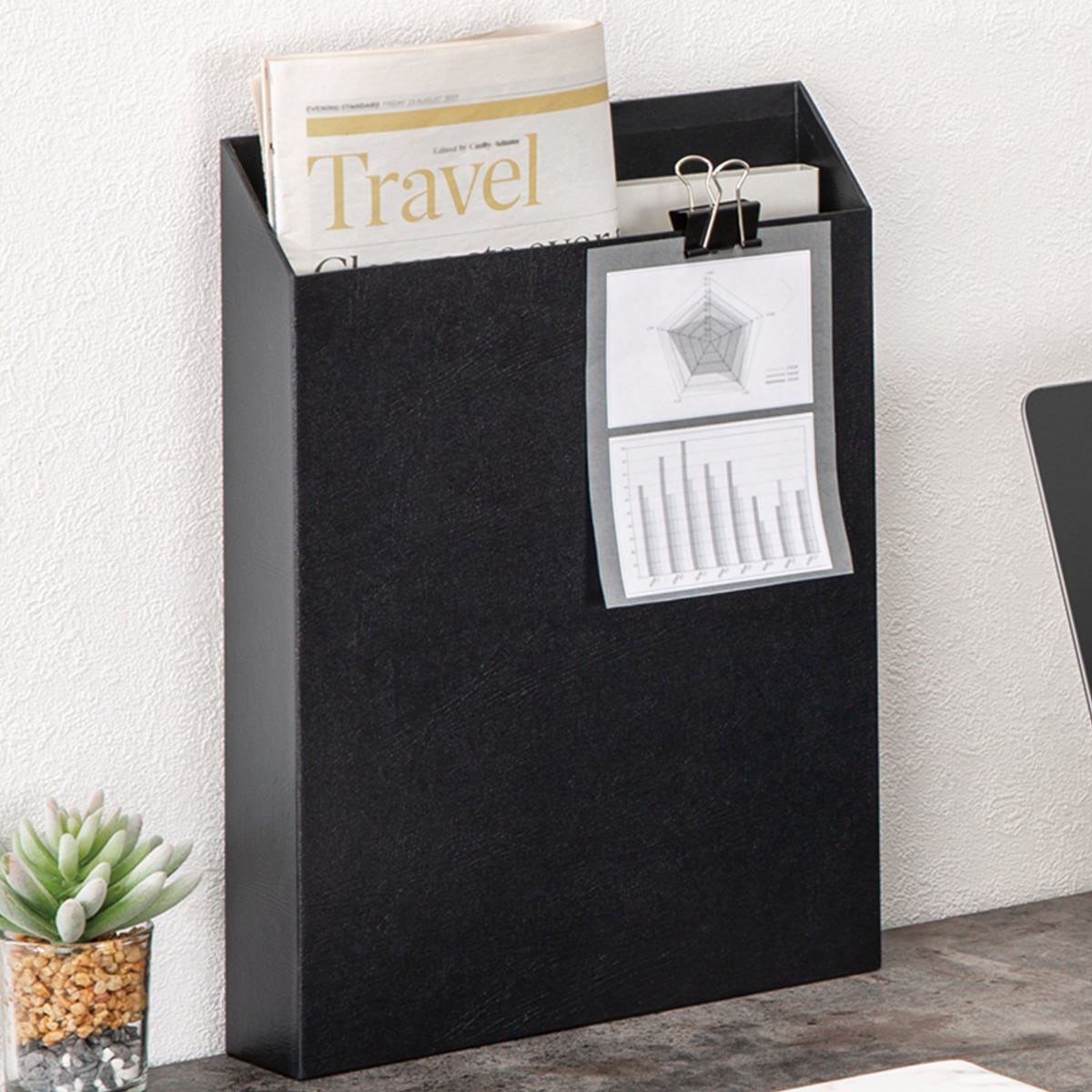 マグネットA4ケース(縦 ブラック) ニトリ 【玄関先迄納品】 【1年保証】 〔合計金額11000円以上送料無料対象商品〕のサムネイル