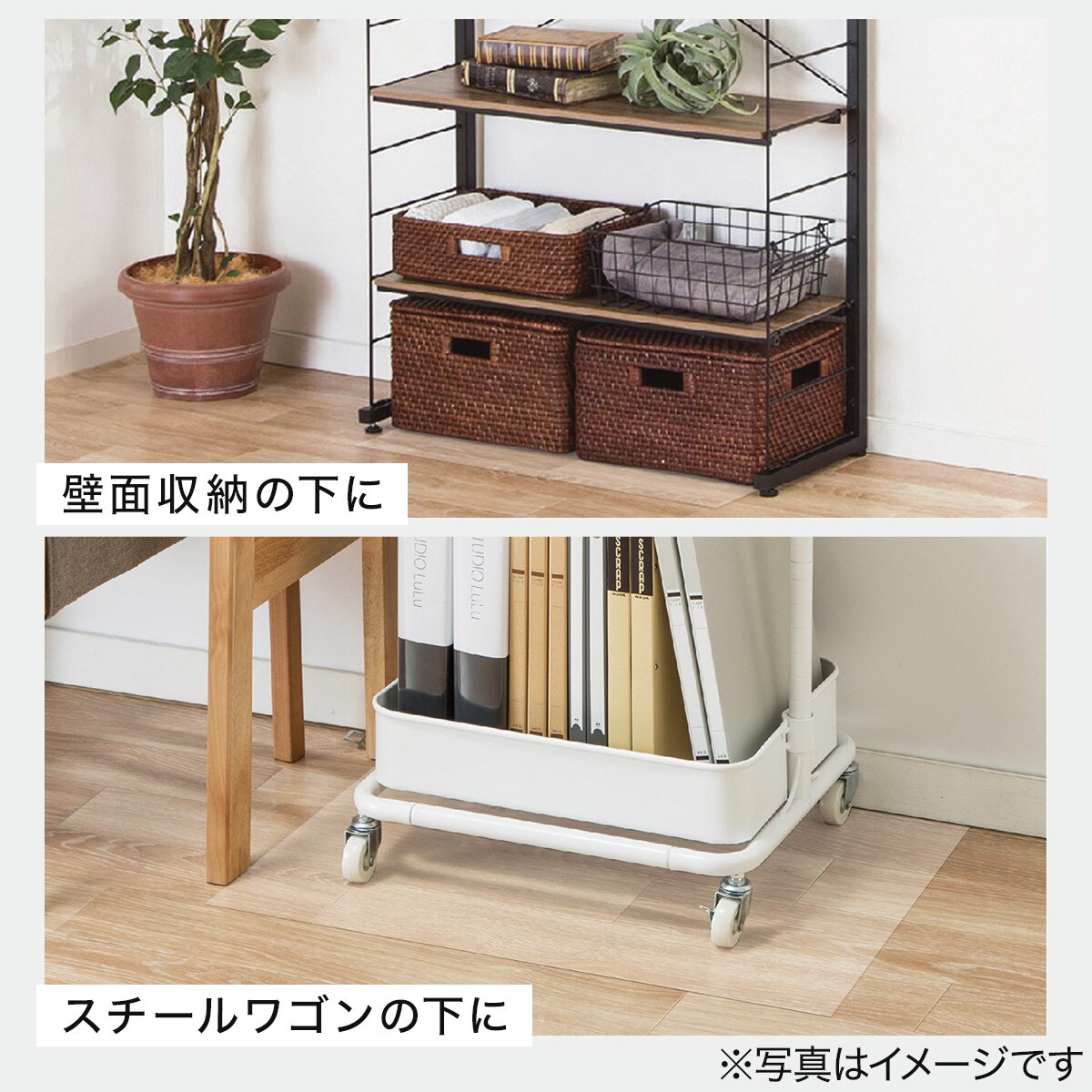 床を保護する透明シート(45×75cm)