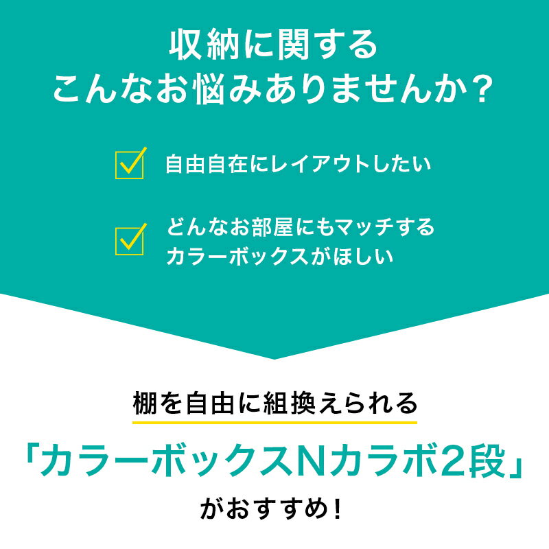 カラーボックス Nカラボ 2段 ニトリ 【玄関先迄納品】 【1年保証】 〔合計金額11000円以上送料無料対象商品〕