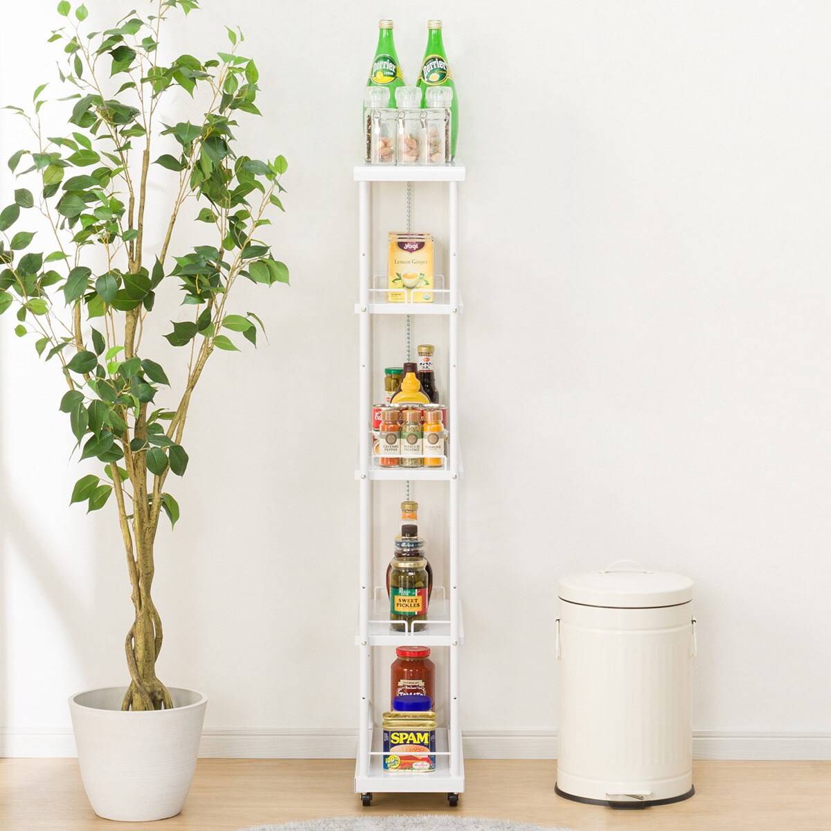 [幅20cm] 隙間収納(SK-11720）   【1年保証】