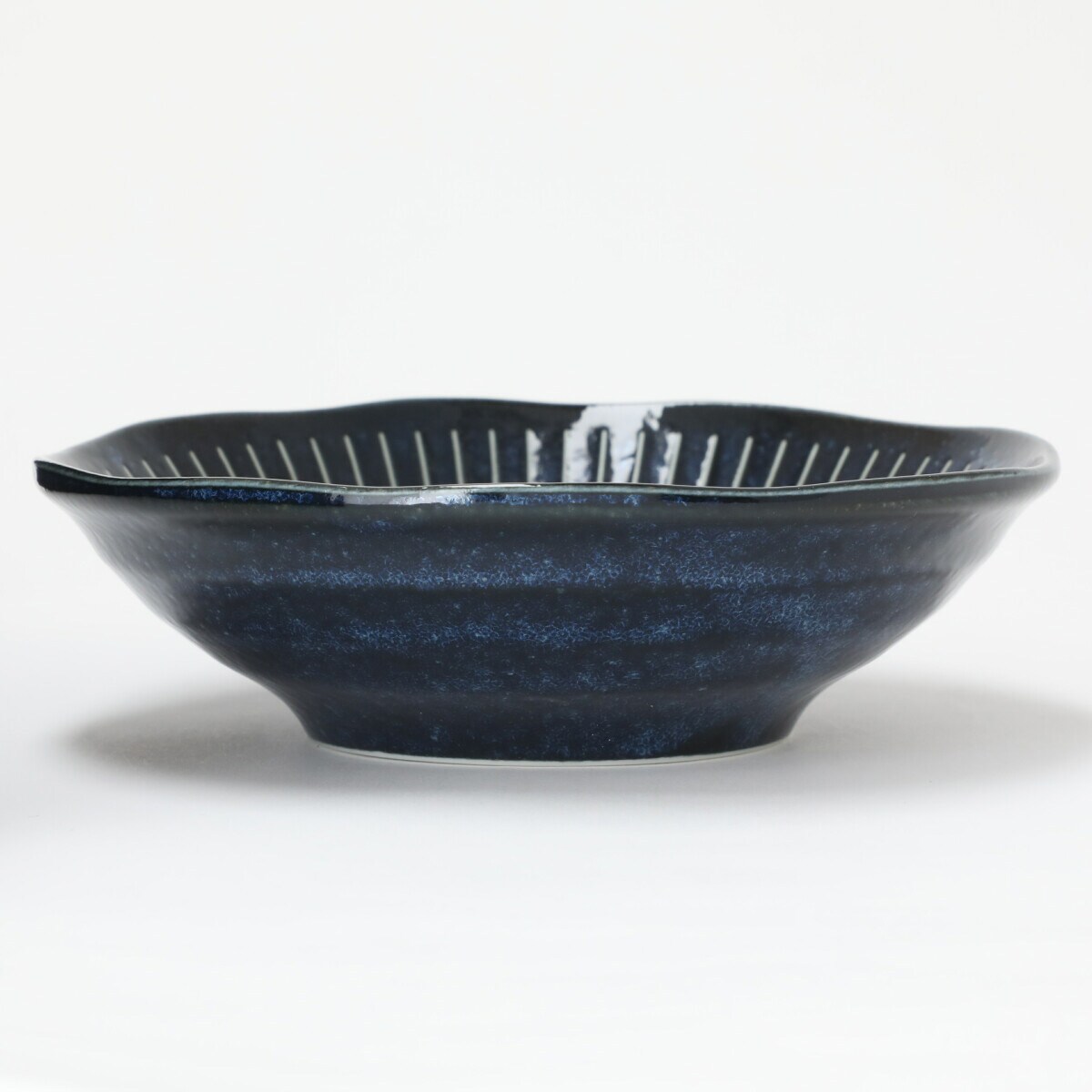 16.5cm軽量取鉢(撥水十草) ネイビー グレー