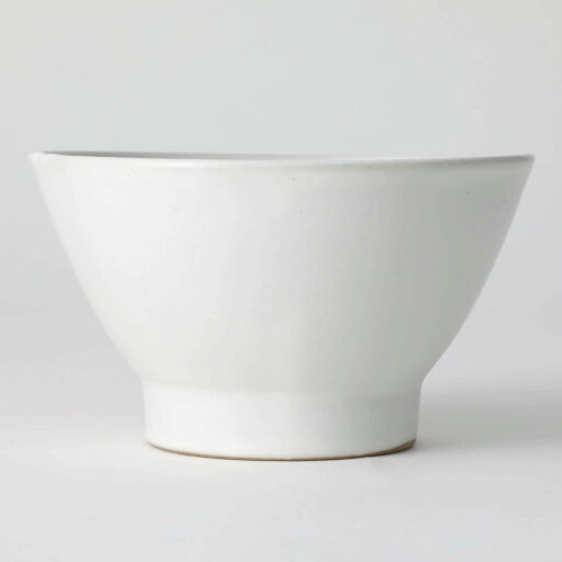 持ちやすい飯碗 カル：エクレ ホワイト(12cm) 軽量 食器  シンプル   【1年保証】