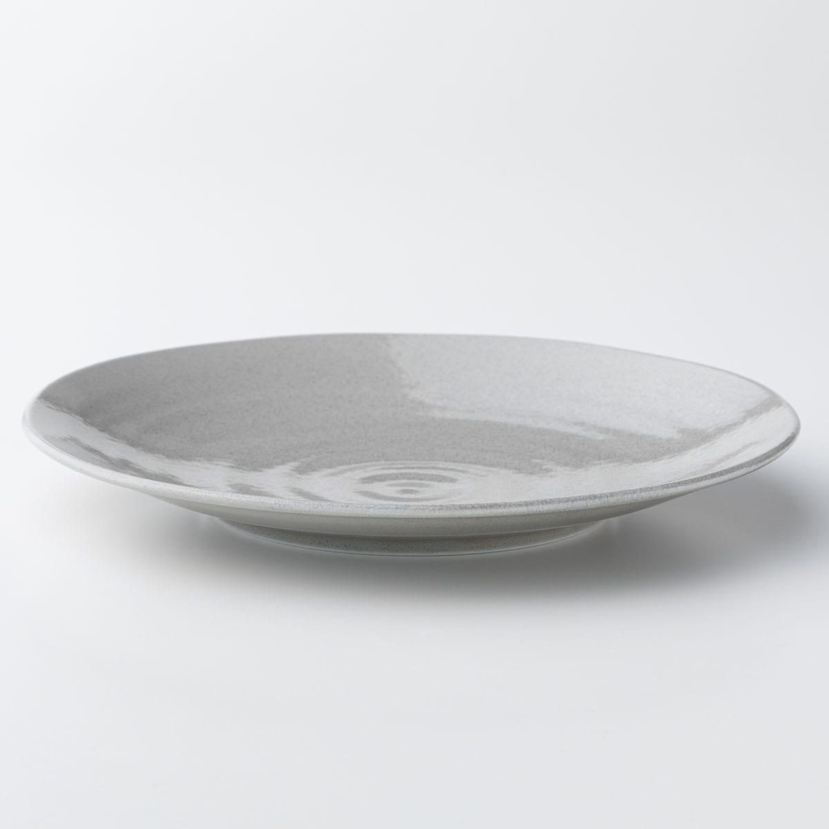 超軽量大皿　カル：エクレ　銀灰釉 軽量 食器  シンプル