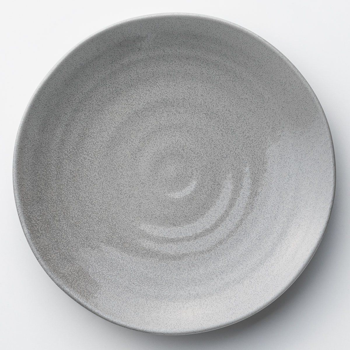 超軽量大皿　カル：エクレ　銀灰釉 軽量 食器  シンプル