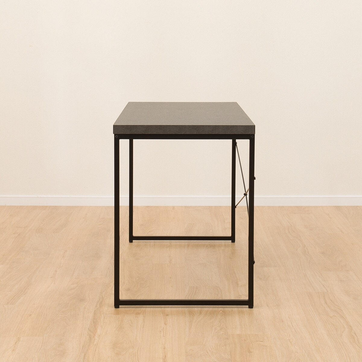 デスクセット(ステインSN01 120 DGY/OC109 レッグタイプ GY)