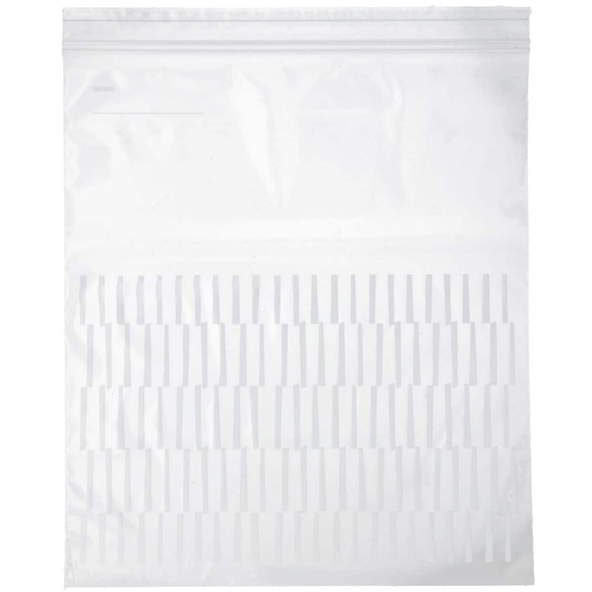 フリーザーバッグ ダブルジッパー マチ無し LLサイズ 12枚入 幾何学(TG-361)