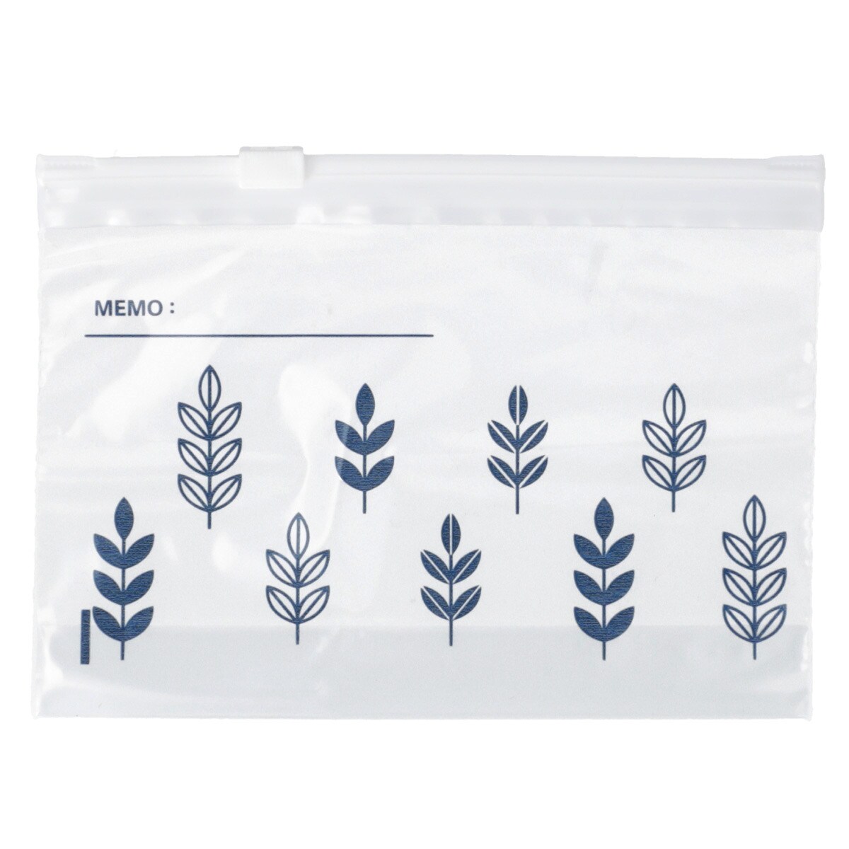 フリーザーバッグ スライドジッパー マチ付き SSサイズ 24枚入 リーフ(TG)