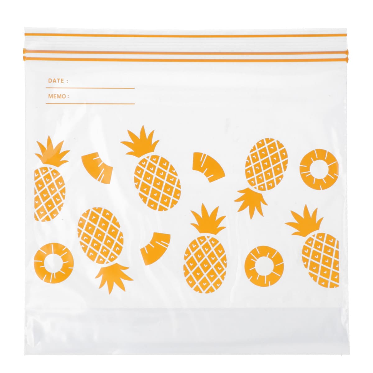 フリーザーバッグ ダブルジッパー マチ付き Lサイズ 16枚入 パイン(TW-385)