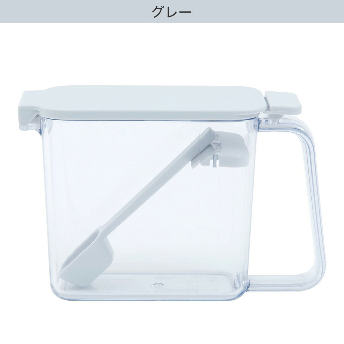 調理中でも取り出しやすい調味料ポット(JS453)　  ホワイト グレー Sサイズ Mサイズ