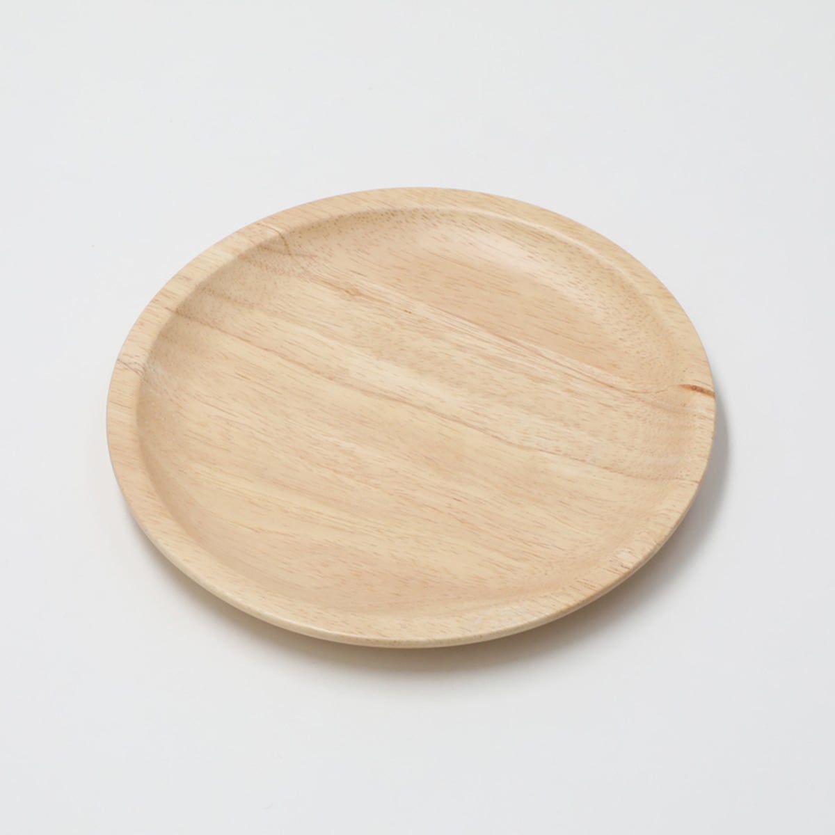 ニトリの木製丸皿(18cm ラウンドプレート ラバー)   【1年保証】(キッチン)