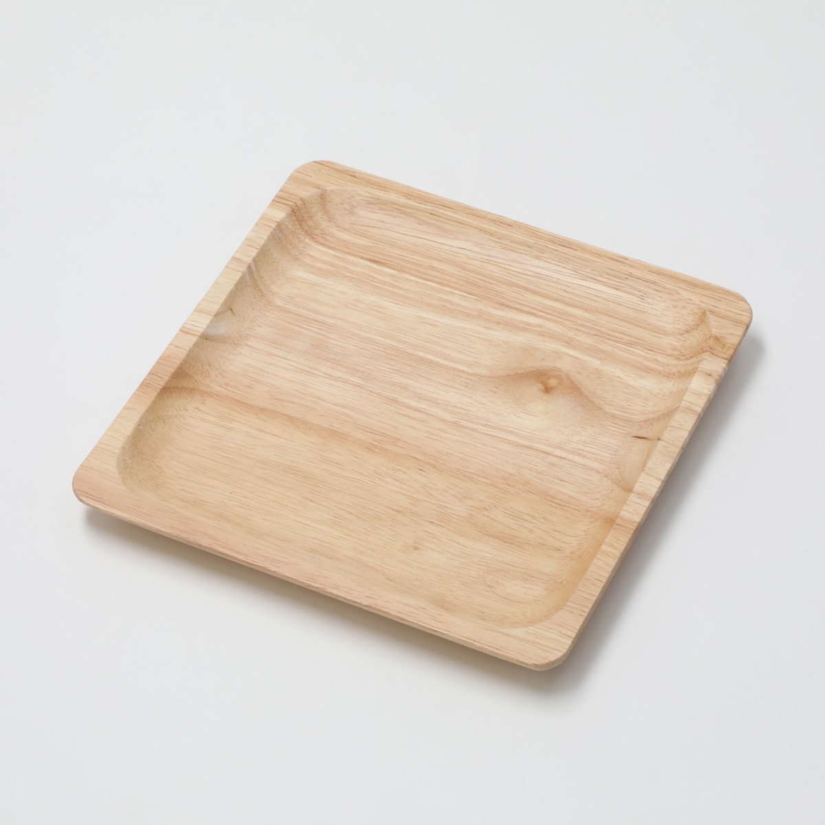 ニトリの木製角皿(18cm スクエアプレート ラバー)   【1年保証】(キッチン)