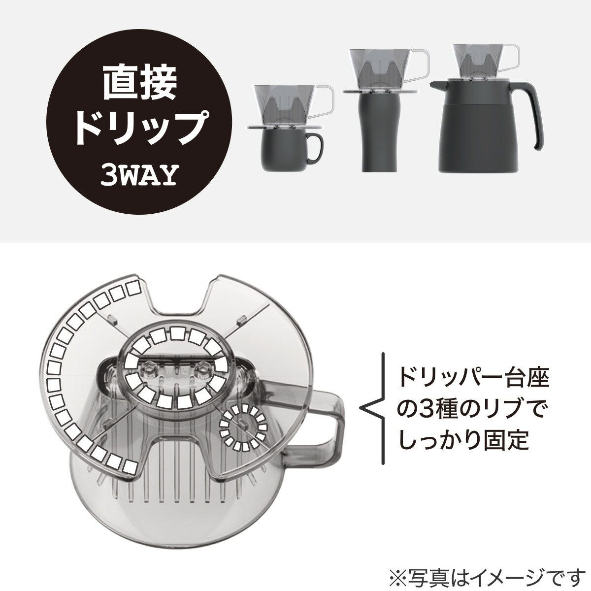 コーヒードリッパー(グレー AL01)