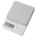 キッチンスケール(3kg シリコーンカバー付き グレー)【玄関先迄納品】