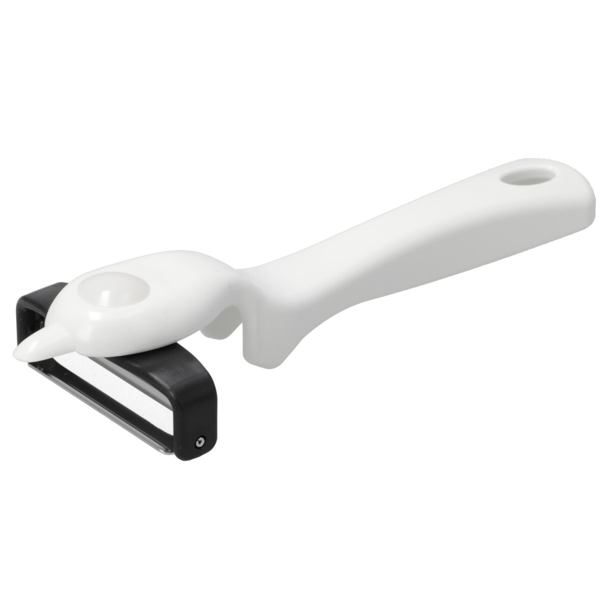 タテでもヨコでもむけるピーラー (ホワイト)