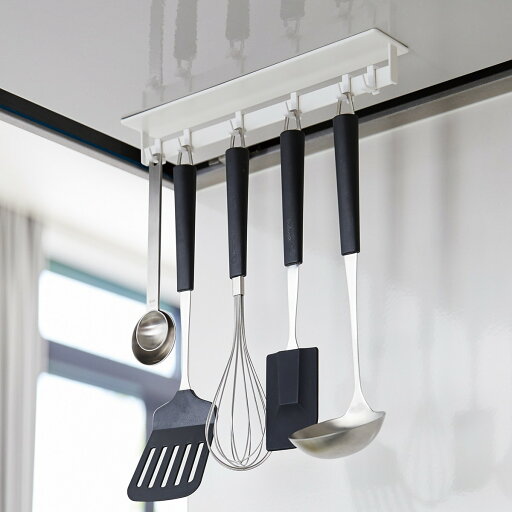 ニトリのマグネットレンジフードキッチンツールフック (9490 ホワイト)(キッチン)