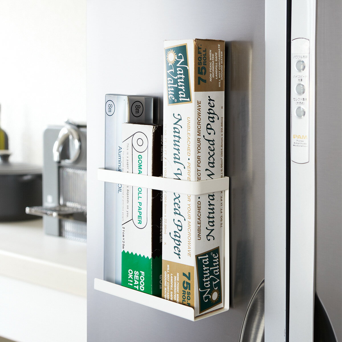 マグネットラップホルダー すべり止め付き(FLAT2 ホワイト)　ニトリ 【玄関先迄納品】