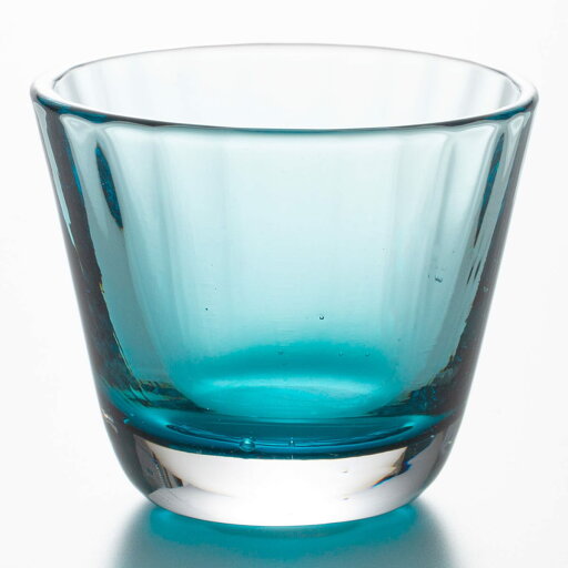 ニトリの手作りガラス 冷酒盃ターコイズブルー(GDB02/LSL)   【1年保証】(キッチン)